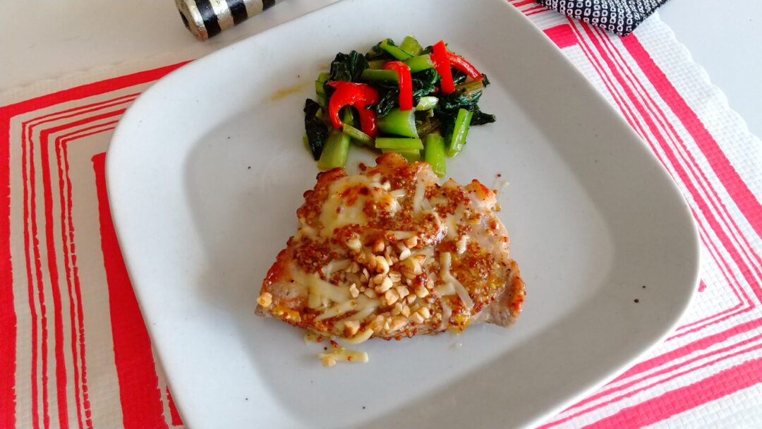 豚肉ソテー　マスタード＆ママレードソース