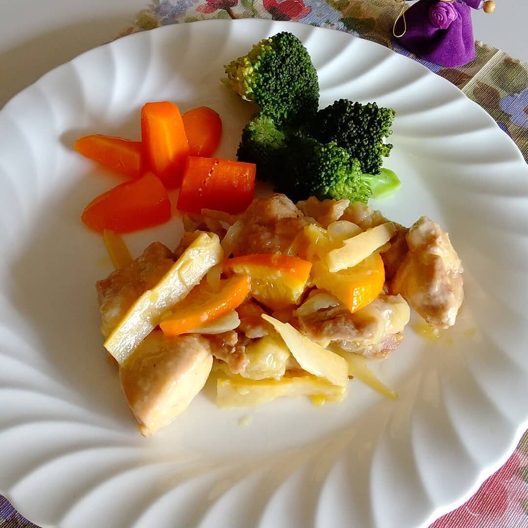 鶏肉のオレンジ風味